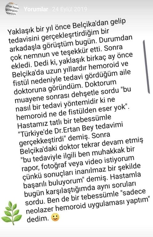 Lazerle Hemoroid Tedavisi Belçika